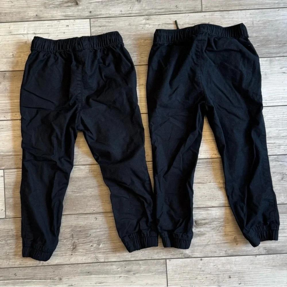 GAP | Kids Classic Black Joggers | Size: XS (4-5) | Set of 2